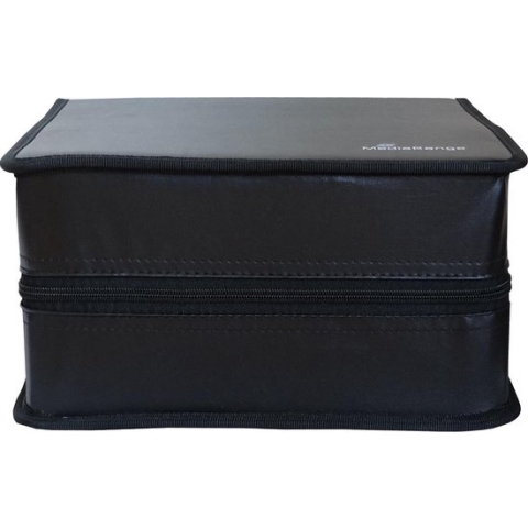 MediaRange | Opbergmap | 400 Disc | Zipper | Wallet | Kunstleer