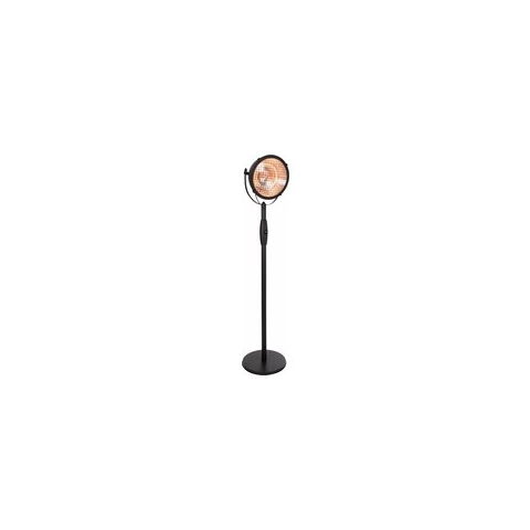 Sunred - Indus - Bright lijn - Zwart - Staand model - Terrasverwarmer – Halogeen technologie - 2100W – ECO - 3 standen - Elektrische heater