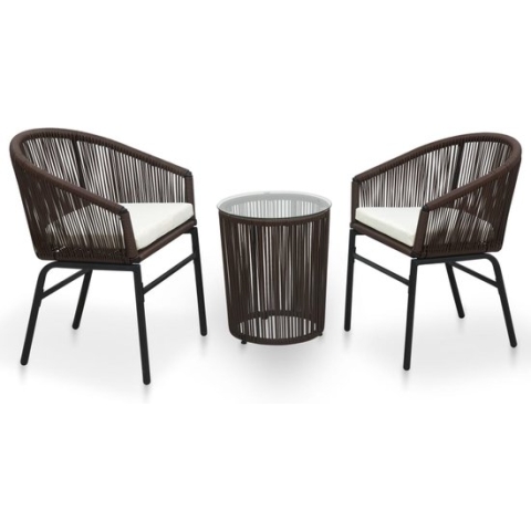 vidaXL-3-delige-Bistroset-met-kussens-PE-rattan-bruin