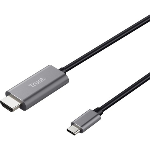 Trust Calyx - USB-C naar HDMI-kabel - 4K ondersteuning - Zwart