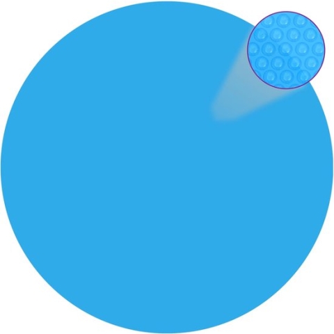 vidaXL-Zwembadzeil-rond-488-cm-PE-blauw