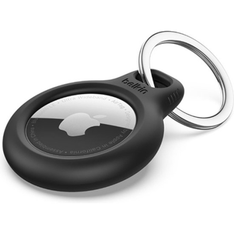 Belkin Beschermende houder met sleutelhanger - geschikt voor Apple AirTag - Zwart