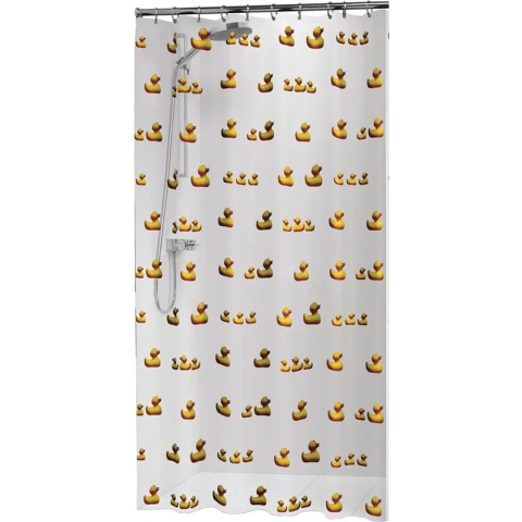 Sealskin Duckling Douchegordijn 180x200 cm - PEVA - Geel