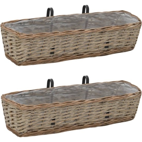 vidaXL-Balkonbakken-2-st-60-cm-wicker-met-PE-voering