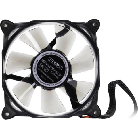 NoiseBlocker Multiframe M8-S2 PC-ventilator Zwart, Grijs (transparant) (b x h x d) 80 x 80 x 25 mm