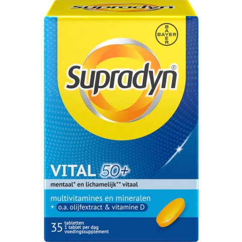 Supradyn Vital 50+ jaar - Multivitaminen om vitaal te blijven speciaal voor vijftigplussers* - 35 tabletten