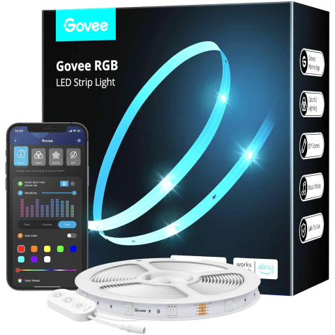 Govee - RGB Smart Wi-Fi + Bluetooth LED Lichtstrip (5m)