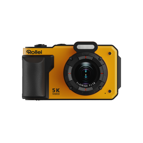 Rollei Sportsline 64 Pro actiecamera met 5K-video, waterdicht.