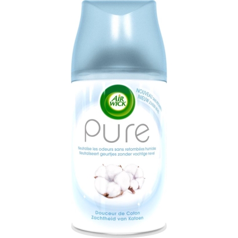 Air Wick Freshmatic Automatische Spray Luchtverfrisser - Pure Zachtheid van Katoen - Navulling 250ml - 1x
