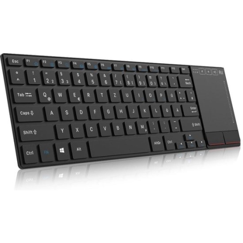 Rii mini K22 comfortabel slim-size keyboard met functietoetsen en touchpad