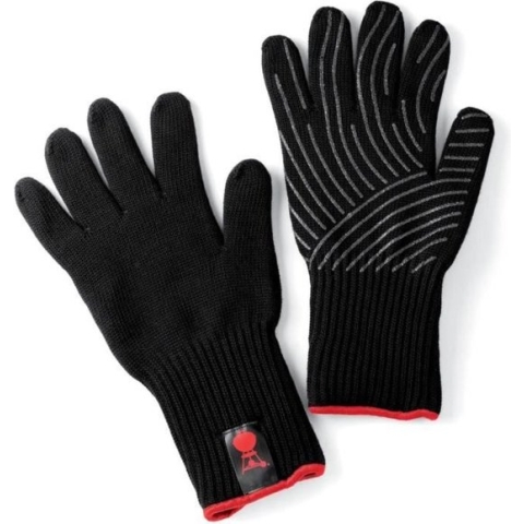 Weber - Premium handschoenen maat S/M zwart rood