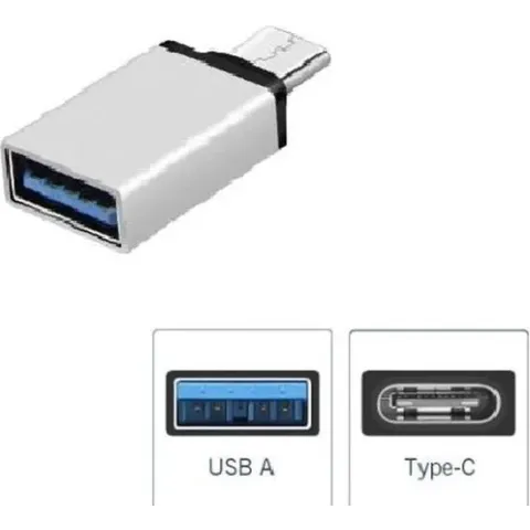 2X USB 3.1 Type C naar USB 3.0 OTG Adapter voor o.a. iPhone, Macbook en Chromebook - Zilver