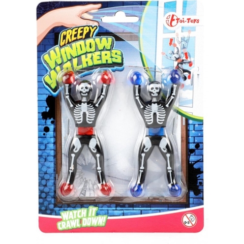Toi-toys Raamloper Junior 8 Cm Siliconen Zwart/wit