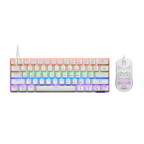 ISY Ibg-1000-us Gamingmuis En -toetsenbordset Wit