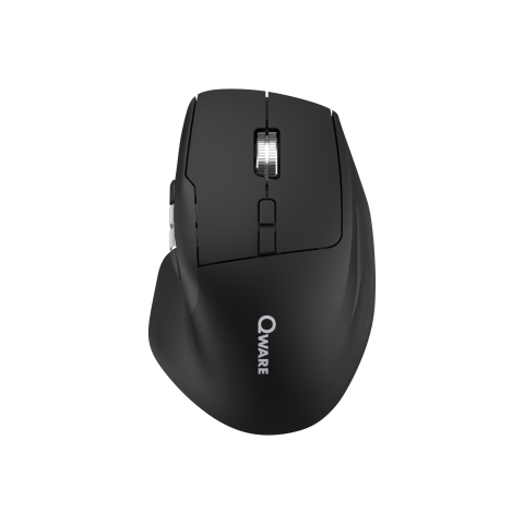 Qware Wireless Mouse Plano Muis Zwart