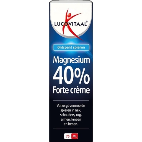 Lucovitaal Magnesium 40% Forte Creme Spierbalsem - 75 milliliter