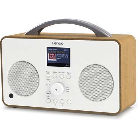 Lenco PIR-645WH - Internet Radio met Bluetooth® en DAB - Wood