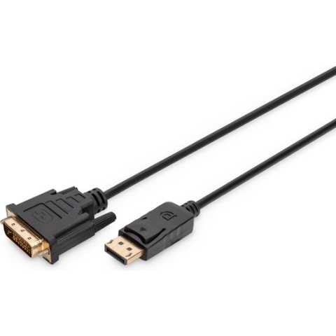 Digitus AK-340306-030-S DisplayPort-kabel DisplayPort / DVI Adapterkabel DisplayPort-stekker, DVI-D 24+1-polige stekker
