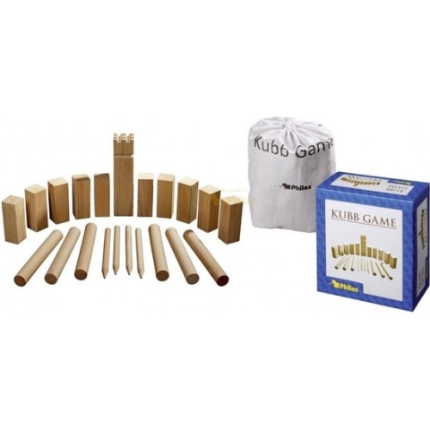 Philos Beukenhouten Kubb spel origineel