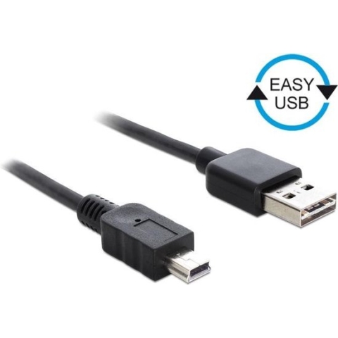 Delock - USB 2.0 A Male naar USB 2.0 Mini Male - 3 m