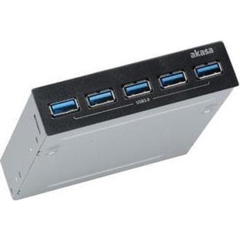 Akasa InterConnect Pro 5S, 5 USB 3.0 port, 3,5 inch interne hub