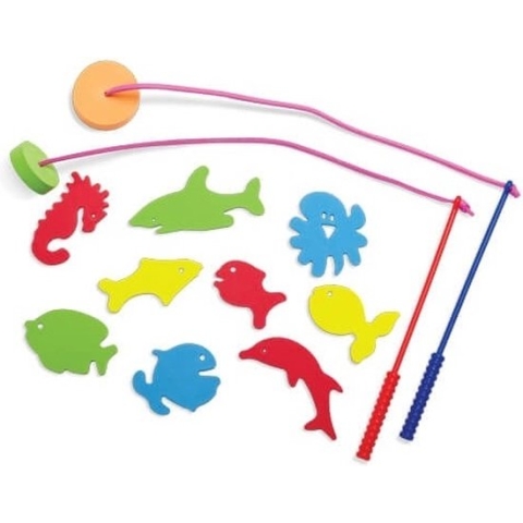 Edushape badspeelgoed Vis Plezier - 4 hengels & 36 vissen in doos