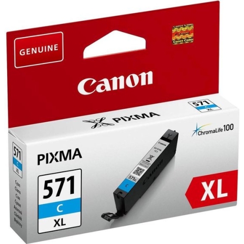 Canon CLI-571XL - Inktcartridge / Cyaan / Hoge Capaciteit