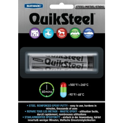 QuikSteel 16002 Epoxy stopverf, 2 oz, Brons, Zilver