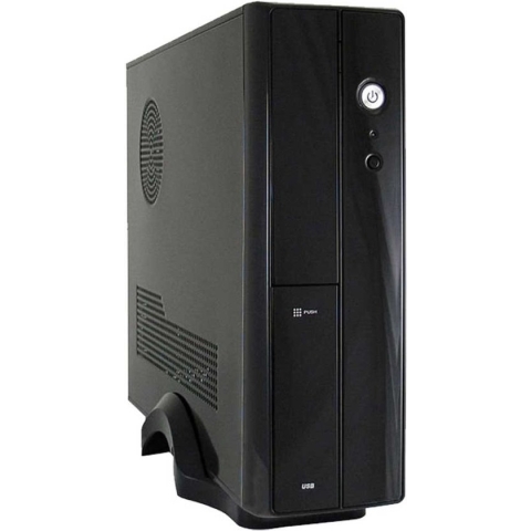 LC Power 1400 Desktop PC-behuizing Zwart