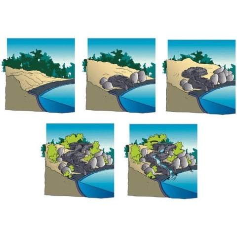 Ubbink - Colorado - Waterval recht - beekloop - 54,5 x 75 x 16,2cm