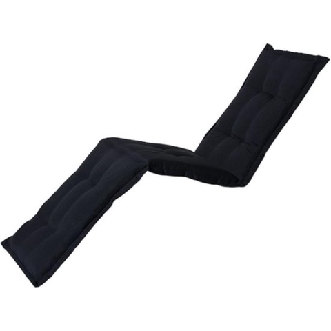 Madison - Tuinkussen - Loungekussen - 200 x 65cm - Panama Zwart - Ligbedkussen