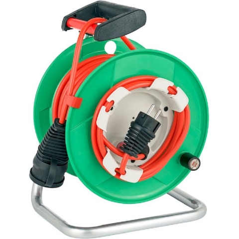 Brennenstuhl Garant G Bretec IP44 Kabelhaspel (Buiten Kabelhaspel voor de tuin met 23+2m kabel in rood, speciale kunststof, korte termijn buitengebruik, Made in Germany)