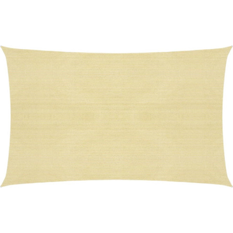 VidaXL Zonnezeil 160 g/m² 2x4,5 m hdpe beige