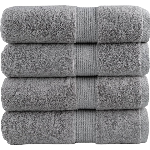 VidaXL Gastendoekjes solund 4 st 600 g/m² 30x50 cm grijs
