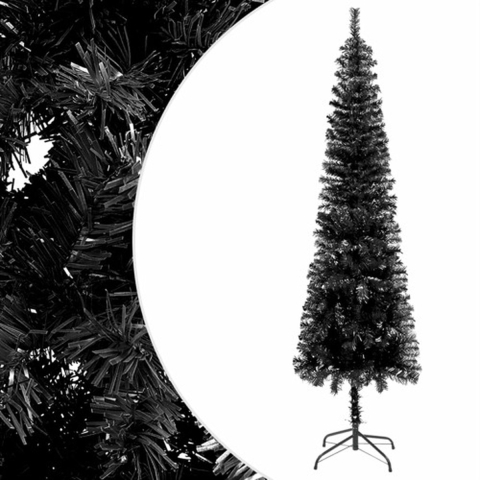 VidaXL Kerstboom smal 150 cm zwart