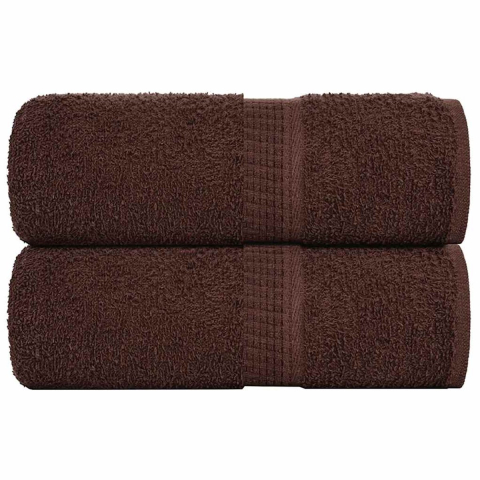VidaXL Gastendoekjes frogn 2 st 30x50 cm 360 g/m² bruin