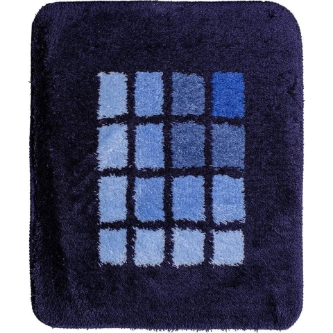 Wicotex bidetmat 50x60cm. acryl blauw blok