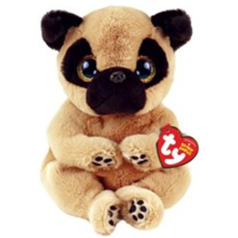 TY beanie babies knuffel mops izzy 15 cm