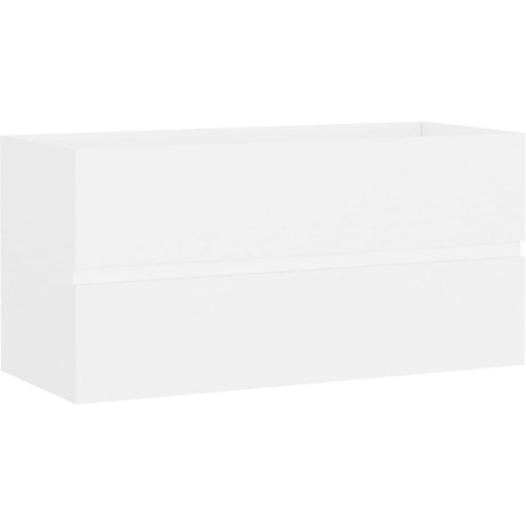 VidaXL Wastafelkast 90x38,5x45 cm bewerkt hout wit