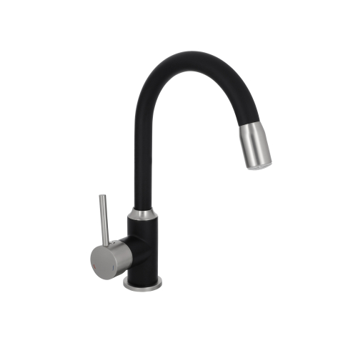 LIVARNO LED-keukenkraan (satijnzwart)