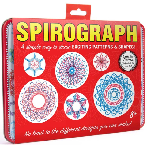 Spirograph speelgoed retro tin set - creatieve tekenset voor kinderen.