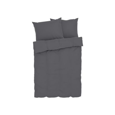 LIVARNO HOME Muslin beddengoed, met 2 kussenslopen (Grijs)