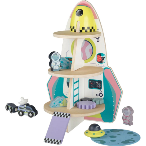 PLAYTIVE Houten speelgoed raket