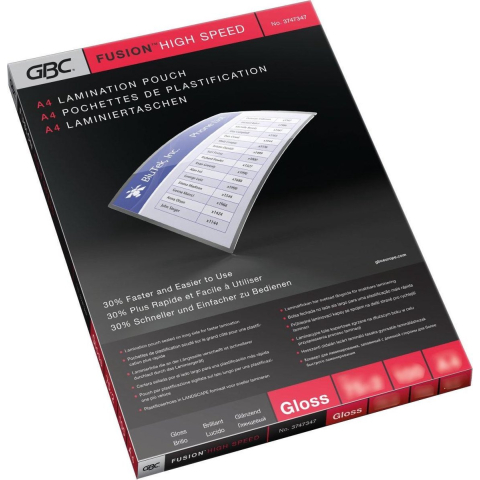 GBC lamineerhoezen a4 - highspeed - 150 micron - 100 stuks