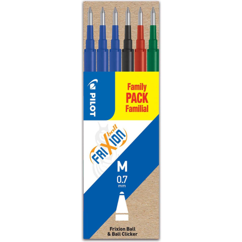 Pilot penvullingen - frixion ball en frixion click - 6 navullingen