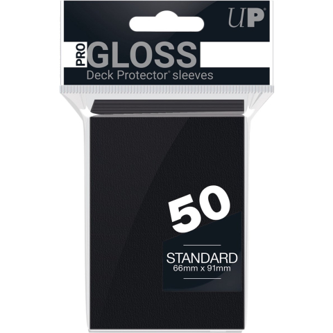 Ultrapro Standaard deck protector sleeves black (50st)