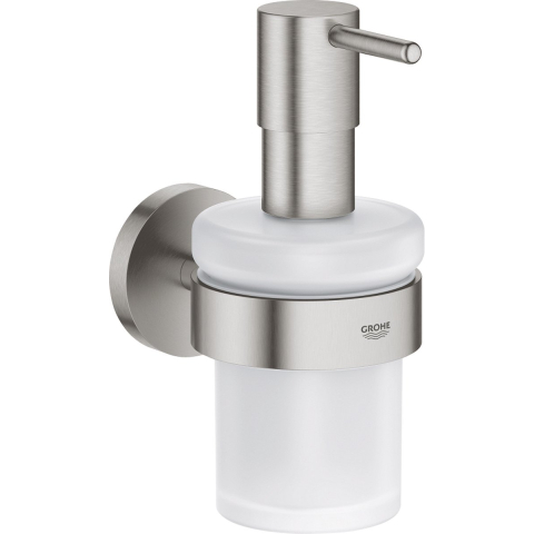 GROHE start zeepdispenser met houder - supersteel (rvs look) - 160ml
