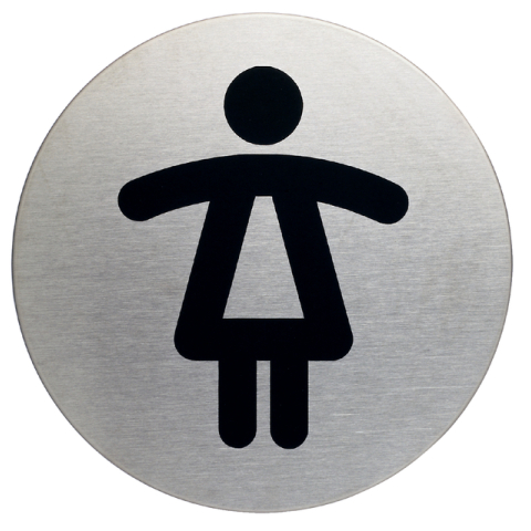 Pic Infobord damestoilet durable edelstaal
