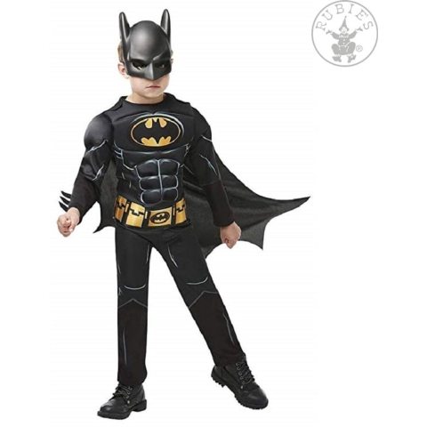 Rubies Rubie's batman verkleedkostuum jongens zwart maat 116