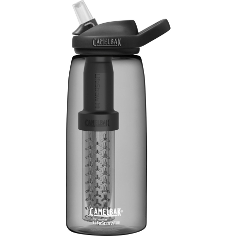 Camelbak eddy+ filtered by lifestraw - drinkfles - 1 l - antraciet (charcoal)